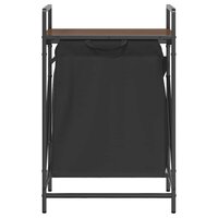 Wasmand 1 vak met plank bruin eikenkleurig 6