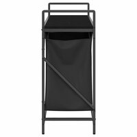 Wasmand 2 vakken met plank zwart eikenkleurig 7