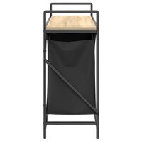 Wasmand 2 vakken met plank sonoma eikenkleurig 7