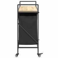 Wasmand 3 vakken met planken sonoma eikenkleurig 7