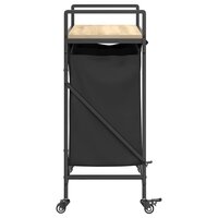 Wasmand 2 vakken met planken sonoma eikenkleurig 7