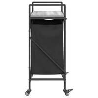 Wasmand 2 vakken met planken grijs sonoma eiken 7