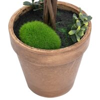 Kunstplanten met pot 2 st buxus bolvorming 33 cm groen 4