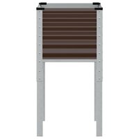 Plantenbak 45x45x88 cm staal bruin 5