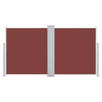 Windscherm uittrekbaar 100x600 cm bruin 4