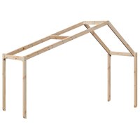 Halfhoogslaper met ladder en bedhuis grenenhout 90x190 cm 6