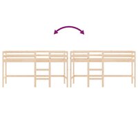 Kinderhoogslaper met ladder 80x200 cm massief grenenhout 8