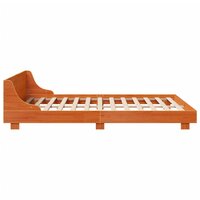 Bed met matras massief grenenhout wasbruin 140x190 cm 5