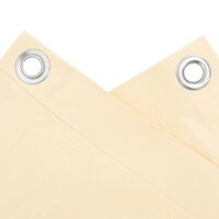 Balkonscherm 500x120 cm PVC cr&egrave;mekleurig 4