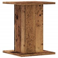 Plantenstandaards 2 st 30x30x40 cm bewerkt hout oud houtkleurig 7
