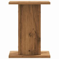 Plantenstandaards 2 st 30x30x40 cm hout artisanaal eiken 4