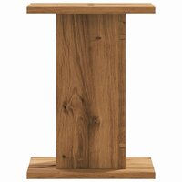 Plantenstandaards 2 st 30x30x40 cm hout artisanaal eiken 6