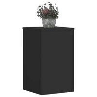 Plantenstandaards 2 st 30x30x50 cm bewerkt hout zwart 3