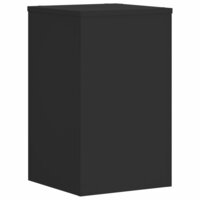 Plantenstandaards 2 st 30x30x50 cm bewerkt hout zwart 7