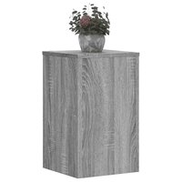 Plantenstandaards 2 st 30x30x50 cm bewerkt hout grijs sonoma 3