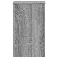 Plantenstandaards 2 st 30x30x50 cm bewerkt hout grijs sonoma 5