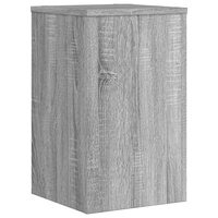 Plantenstandaards 2 st 30x30x50 cm bewerkt hout grijs sonoma 7