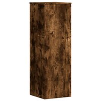 Plantenstandaard 33x33x100 cm bewerkt hout gerookt eikenkleurig 2