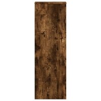 Plantenstandaard 33x33x100 cm bewerkt hout gerookt eikenkleurig 4