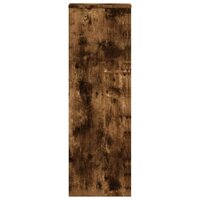 Plantenstandaard 33x33x100 cm bewerkt hout gerookt eikenkleurig 5