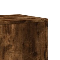 Plantenstandaard 33x33x100 cm bewerkt hout gerookt eikenkleurig 7