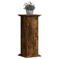 Plantenstandaard 33x33x80 cm bewerkt hout gerookt eikenkleurig 3
