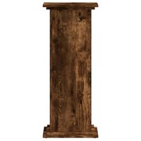 Plantenstandaard 33x33x80 cm bewerkt hout gerookt eikenkleurig 4