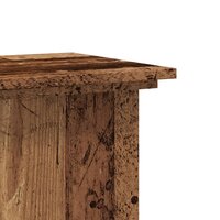 Plantenstandaard 33x33x80 cm bewerkt hout oud houtkleurig 7