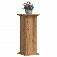 Plantenstandaard 33x33x80 cm bewerkt hout artisanaal eikenkleur 3