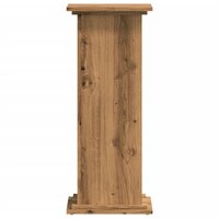 Plantenstandaard 33x33x80 cm bewerkt hout artisanaal eikenkleur 4