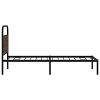 Bedframe zonder matras bewerkt hout bruin eikenkleur 90x190 cm 6