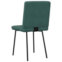 Eetkamerstoelen 2 st fluweel donkergroen 6