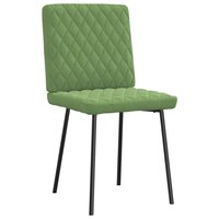 Eetkamerstoelen 2 st fluweel lichtgroen 3