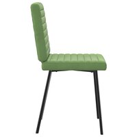 Eetkamerstoelen 2 st fluweel lichtgroen 5