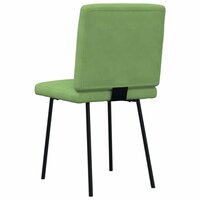 Eetkamerstoelen 2 st fluweel lichtgroen 6