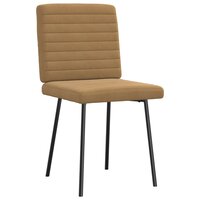 Eetkamerstoelen 2 st fluweel bruin 3