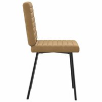 Eetkamerstoelen 2 st fluweel bruin 5
