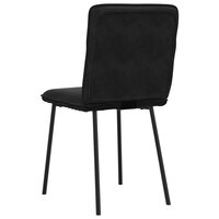 Eetkamerstoelen 2 st fluweel zwart 6