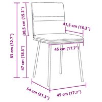 Eetkamerstoelen 2 st fluweel lichtgrijs 9