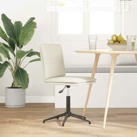 Eetkamerstoel fluweel cr&egrave;mekleurig 2