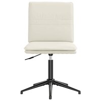 Eetkamerstoel fluweel cr&egrave;mekleurig 3