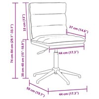 Eetkamerstoel kunstleer glanzend bruin 9