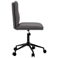 Eetkamerstoel kunstleer grijs 4