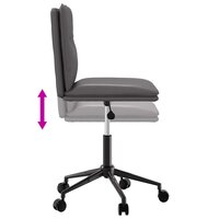 Eetkamerstoel kunstleer grijs 6