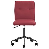 Eetkamerstoel kunstleer wijnrood 3