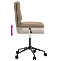 Eetkamerstoel kunstleer cappuccino 6