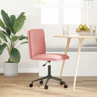 Eetkamerstoel kunstleer roze 2