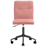 Eetkamerstoel kunstleer roze 3