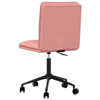 Eetkamerstoel kunstleer roze 5