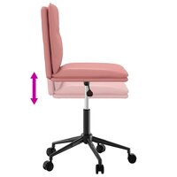 Eetkamerstoel kunstleer roze 6